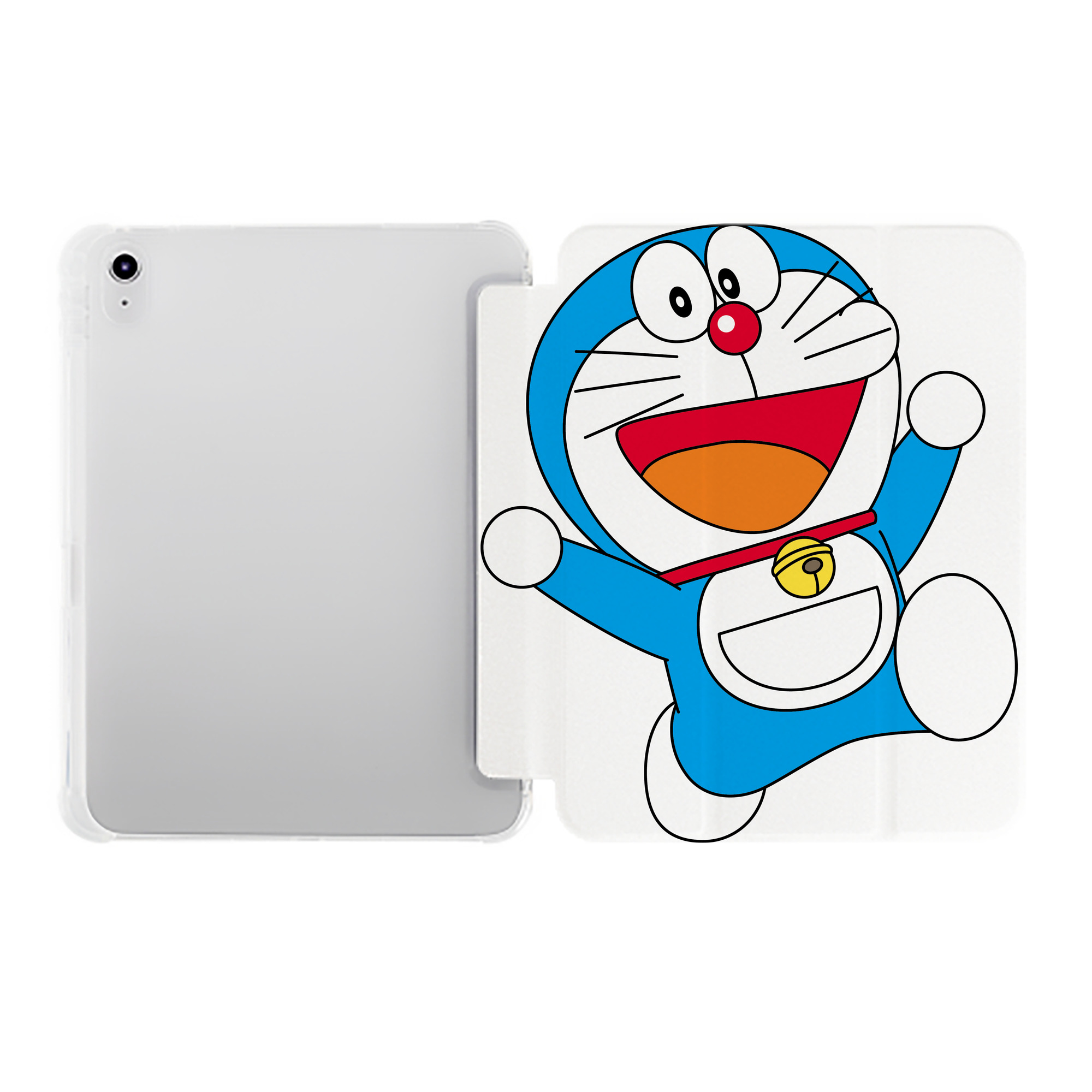 （画像用） ドラえもん Doraemon IPad ケース ペン収納付き 三つ折りスタンド PUレザー×シリコン 対応機種9.5/10.5/10.9インチ
